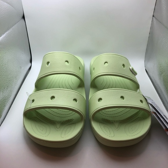 NEW! Crocs Iconic Comfort mens slide green sandals size 13 main image 5